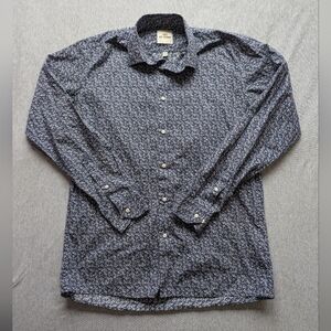 Ben Sherman Blue Floral Dress Shirt